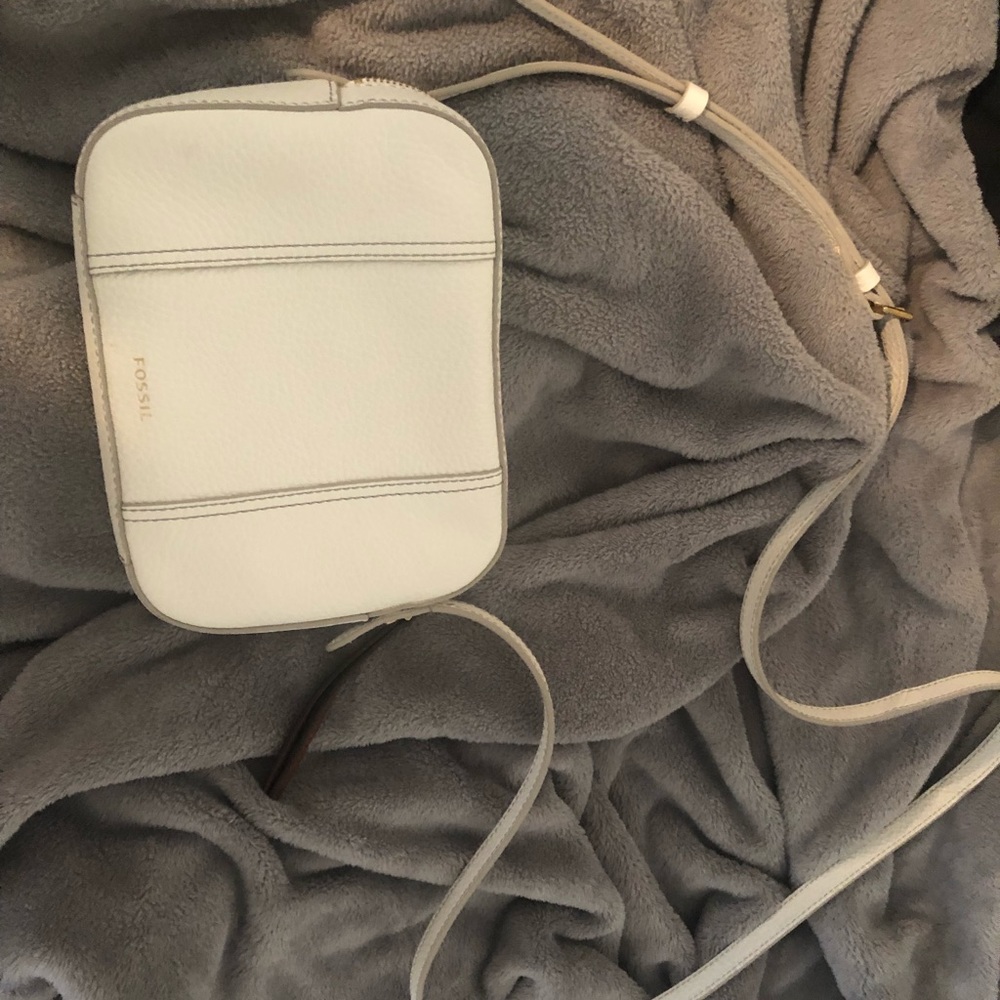 Fossil Gemma white crossbody